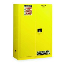 Justrite Flammable Safety Cabinet,45 Gal.,Yellow  894500