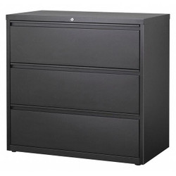 Hirsh Lateral File Cabinet,Black,40-1/4 in. H  17644