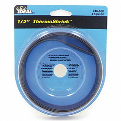 Ideal Shrink Tubing,4 ft,Blk,0.539 in ID,PK5 46-608