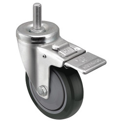 Shepherd Hardware Stem Caster,5"dia,Polyurethane,315lb PGT50748ZN-TPU33(GG)