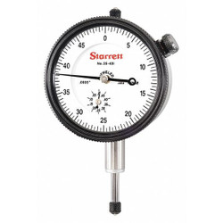 Starrett Dial Indicator,AGD 2,Range 0 to 0.500" 25-431J