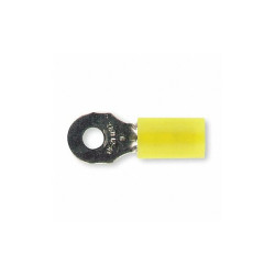 Sta-Kon Ring Terminal,Yellow,12 AWG,10 AWG,PK50 RC10-6