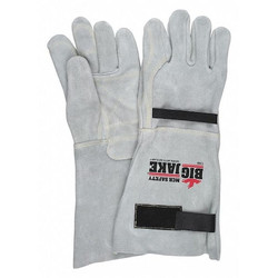 Mcr Safety Leather Gloves,Gray,XL,PK12 1746XL