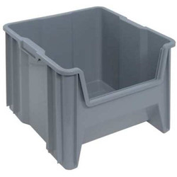 Quantum Storage Systems Bin,Gray,Polyethylene,12 1/2 in QGH800GY