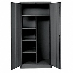 Hallowell Storage Cabinet,78"x36"x18",Black,4Shlv 855C18A-ME