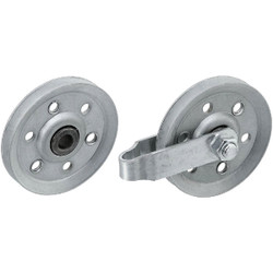 Prime-Line 3 In. Dia. Steel Pulley w/Strap & Axle Bolt GD 52189