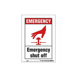 Condor Safety Sign,7 in x 5 in,Vinyl 469J97
