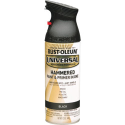 Rust-Oleum Universal 12 Oz. Hammered Black Paint 245217