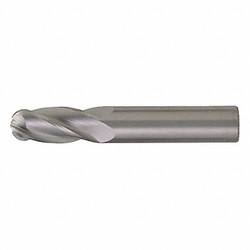 Cleveland Ball End Mill,Single End,1/2",Carbide C83560