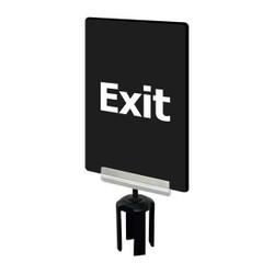 Tensabarrier Acrylic Sign for Tensabarrier Post S03-P-33-7X11-V-HDSB-1701-1P