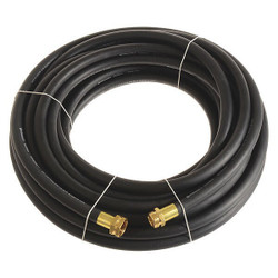 Continental Garden Hose,1/2" ID x 100 ft.,Black CWH050-100MF-G