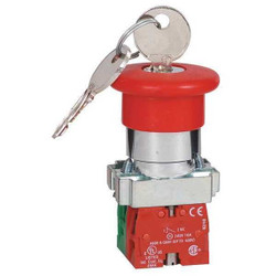 Dayton Emergency Stop Push Button, Red, 1NO/1NC 30G258