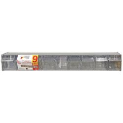 Quantum Storage Small Gray Storage Tip Out Parts Bin RQTB309GY