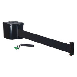 Retracta-Belt Retractable Belt Barrier,25 ft.,Black WM412SB25-BK-RE