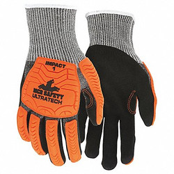 Mcr Safety Coated Gloves,L,knit Cuff,PK12 UT1952L