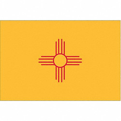 Nylglo New Mexico State Flag,3x5 Ft 143760