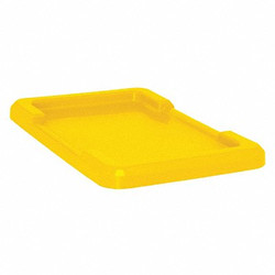 Quantum Storage Systems Lid,Yellow,Polypropylene,25 1/8 in LID2516-8YL