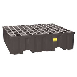 Eagle Mfg Spill Pallet,w/Drain,132 gal.,4 Drum 1640B