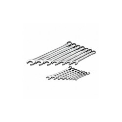 Sk Professional Tools Combo Wrench St,Steel,Chrome,Stnrd, Ofst 86255