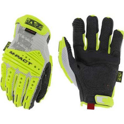 Mechanix Wear Gloves,High-Visibility Yellow,L,PR SMV-C91-010