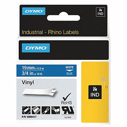Dymo Label Tape Cartridge,Vinyl,18 ft.L,3/4"W 1805417