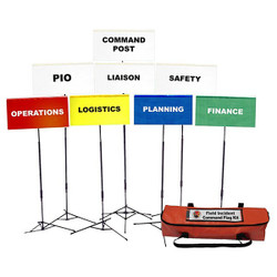 Disaster Management Systems Incident Command Flag Kit,8 Flags  DMS 05302