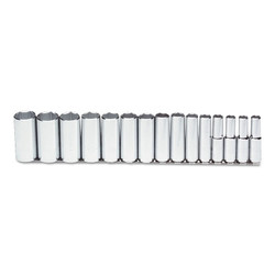 Torqueplus 15 Pc Deep Socket Set, 1/2 in, 6 Point