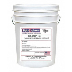 Petrochem Compressor Oil,5 gal, Pail,30 SAE Grade AIR-COMP 100-005