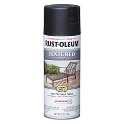 Rust-Oleum Spray Paint,Black,12 oz. 7220830