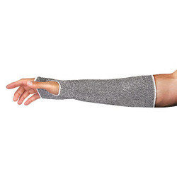 Superior Glove Cut-Resistant Sleeve,L,Gray/White,PR KTAFGT12SFT-L