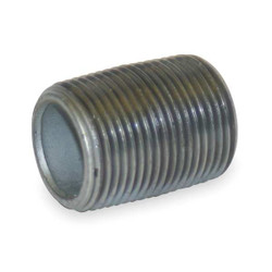 Beck Pipe Nipple,1/8",Close,Galv Steel 0331000208