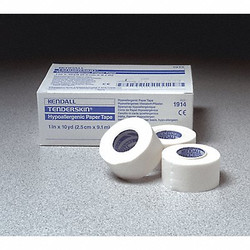 Covidien Paper Tape,White,1 In. W,10 yd. L,PK12 KTPT019914