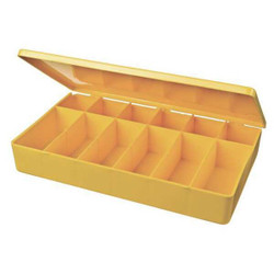 Flambeau Compartment Box,Snap Clip,Ylw,2 1/8 in  M812