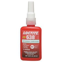 Loctite Retaining Compound,1.69 fl oz,Green 1835936