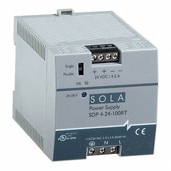 Solahd DC Power Supply,24-28VDC,4.2A,47-63Hz SDP424100RT