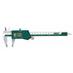 Insize Digital Caliper,SS,0-8"/0-200mm Range 1108-200CAL