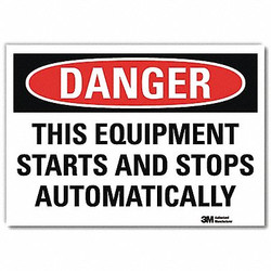 Lyle Danger Sign,7inx10in,Reflective Sheeting  U3-2008-RD_10X7