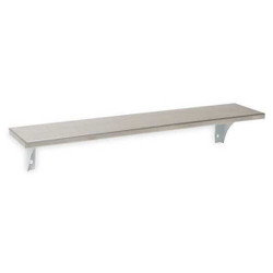 Sim Supply Utility Shelf,SS,24 in Overall W,Satin  1ECN6