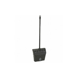 Tough Guy Long Handled Dust Pan,Black  1VAJ5