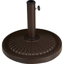 Outdoor Expressions 18 In. Round Brown Concrete Umbrella Base SL-USC-51-BN