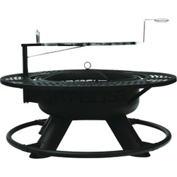 Pit Boss 2-In-1 24 In. Black Round Fire Pit & Grill 10730