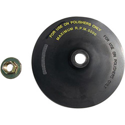 7" Rubber Backing Pad with Hex Spindle Nut 94820