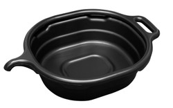 4.5 Gallon Oval Drain Pan for Oil, Black 17972