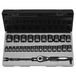 29-Piece 1/2 in. Drive 6-Point Metric Duo Impact Socket Set 82629M
