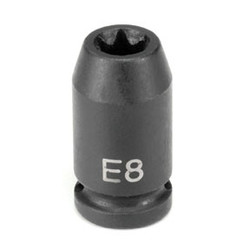 1/4" Drive x E12 Standard External Star Impact Socket 912ET
