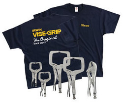 5 Piece Locking Pliers Set  with a T-Shirt 544T