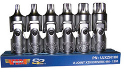 Universal Joint, XZN Triple Square Dr, 6pc. UJXZN100