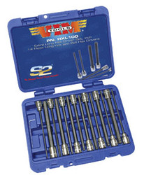 Hex Extra Long Driver Set 14 pieces 7 pc. Ball Hex & 7 Piece Hex, SAE HXL100-03