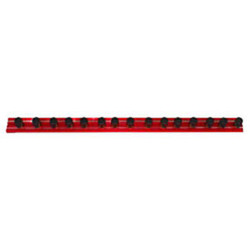 MAGRAIL TL 12” long, Red, 15 - 3/8” studs MR12R15B