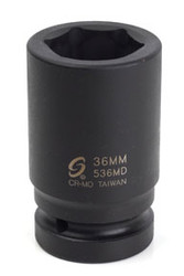 1" Drive Deep 6 Point Impact Socket - 36mm 536MD